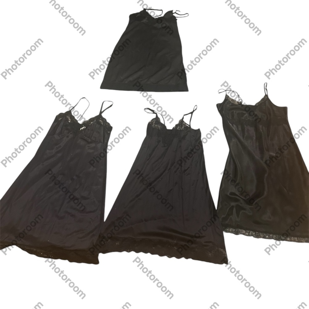 Four vintage black full body slips $15 each